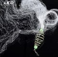 LEO  Night Luminous Beads Copper Spring Shoal Fishing Net with Ball  Freshwater