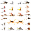 Western Trout Fly Assortment -  24 Essential Trout Flies with Fly Box